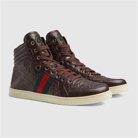 gucci high tops men's shoes|gucci high top sneakers men's.